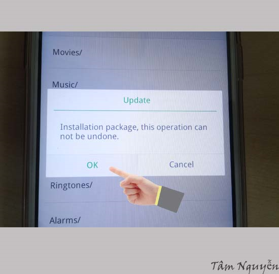 xác nhận nâng cấp